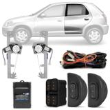 Kit Vidro Elétrico Chevrolet Celta 2002 A 2015 Prisma 2006 A 2012 Traseiras Inteligente Led - Dial
