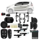 Kit Vidro Elétrico Fiat Mobi 2016 a 2018 Sensorizado 4 Portas + Alarme Pósitron e Trava Elétrica - Prime