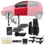 Kit Vidro Elétrico Fox CrossFox SpaceFox 2003 a 2009 Sensorizado Moldura Cinza + Trava Elétrica - Kit segurança