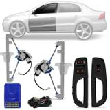Kit Vidro Elétrico Gol Voyage G5 G6 G7 2009 A 2019 Dianteiro Sensorizado Volkswagen - Dial