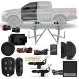 Kit Vidro Elétrico Hilux 2016 a 2018 Sensorizado Dianteiro + Alarme Pósitron EX360 e Trava Elétrica - Prime