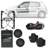 Kit Vidro Elétrico Renault Clio 2000 A 2012 Dianteiro Sensorizado 4 Portas - Dial
