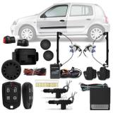 Kit Vidro Elétrico Renault Clio 2000 a 2012 Sensorizado 4 Portas + Alarme Pósitron e Trava Elétrica - Prime