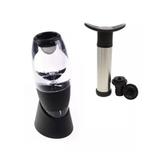 Kit Vinho: Magic Decanter + Bomba A Vácuo C/ 2 Rolhas Tampa - Universal vendas