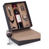 Kit Vinho Português Espiga 750ml + 2 taças e 2 acessórios - Shop quality