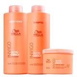 Kit Wella Invigo Nutri Enrich - Shampoo 1000 ml e Condicionador 1000 ml e Máscara 500 ml - Wella Professionals