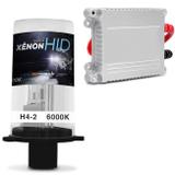Kit Xênon Moto Completo H4-2 6000K 35W 12V Lâmpada Extremamente Branca e Reator Função Anti Flicker - Prime
