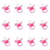 Kuka 2282 Chupeta Decorada Nº2 Neon Silicone Rosa (Kit C/12)