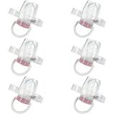 Kuka 2288 Chupeta Decorada Nº2 Leitoso Silicone Rosa (Kit C/06)