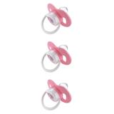 Kuka 2367 Chupeta Plus Nº1 Silicone Rn Rosa (Kit C/03)