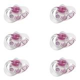 Kuka 2782 Chupeta Premium Nº2 Orto Silicone Rosa (Kit C/06)