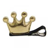 Laço Coroa Dourado c/ Preto - Petitpapillon