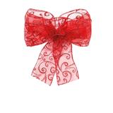 Laço De Árvore De Natal Arabesco Vermelha - Cromus