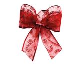 Laço De Árvore De Natal Candy Cane Vermelha - Cromus