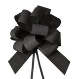 Laço Gravata Embalagem Presente Fita 18Mm Glit. Preto - Cromus