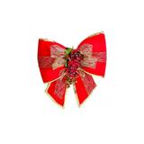 Laços Grandes Vermelho Ouro - 2 Unidades 50 X 40 Cm - Cromus