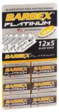 Lâmina De Barbeador Para Barbear Barbex Platinum Cartela Com 60 Lâminas