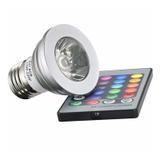 Lâmpada LED RGB 16 Cores Com Controle Remoto 3W - Thata esportes