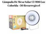 Lampada Solar Giratoria Luminária Cl-906 Festa Acampamento - Pdo