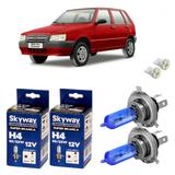 Lampada super branca fiat uno todos farol alto e baixo - Skyway