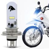 Lâmpada Super LED Honda POP 110i 15 16 17 18 19 H4 8000K 35W Luz Azulada Farol Alto ou Baixo - St