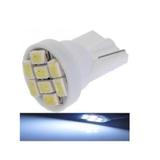 Lampada T10 8 Led Branca Pingo W5w Luz 6000k Mfl