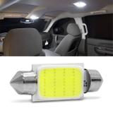 Lâmpada Torpedo 39mm 12 LEDs 12V Cob Luz Branca Aplicação Teto Placa Porta Malas - Prime