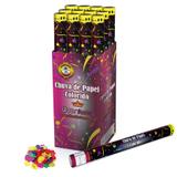 Lança Confetes Chuva Papel Colorido 60cm 12 unidades SilverFestas - Festabox