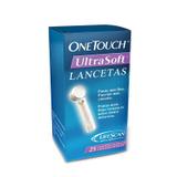 Lancetas Onetouch Ultra Soft - 25 unidades - Jj - diabetes