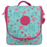 Lancheira Bolsa Feminina Térmica Flamingos Escolar Academia - Ciano - Mac mochilas