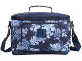 Lancheira Térmica Escolar Floral Azul Escura DMW - Sports Boa Forma
