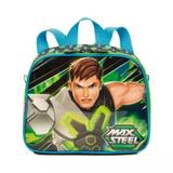 Lancheira Térmica Max Steel 19y Sestini Alças E Potinhos