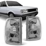 Lanterna Dianteira Pisca Gol Parati Voyage G1 Quadrado 91 a 95 Saveiro 91 a 97 Cristal Cibié - Rcd