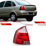 LANTERNA TRASEIRA BICOLOR LE CORSA SEDAN 2003 Até 2007 RÉ CRISTAL - Zeene