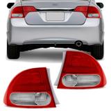 Lanterna Traseira New Civic 2007 2008 2009 2010 2011 Canto Bicolor Ré Cristal - Prime