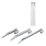 Laringoscopio Inox Adulto Com 3 Laminas Reta 1/2/3 - Macrosul