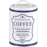 Lata Coffee Porta Café Pote Retrô Vintage Branco/Azul - Bella tavola