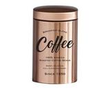 Lata Decorativa de Metal Round Coffee Cobre Porta Café - Urban