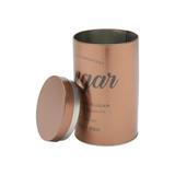 Lata Decorativa de Metal Round Sugar Cobre Porta Açúcar - Urban