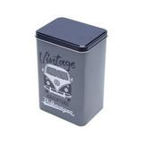 Lata metal vw kombi vintage adventure preta/branca 12.8x9.9x19.9cm - Urban