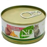 Lata ND Feline Umido Atum C/ Camarao 70g - Farmina