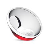 Lava arroz em aço inox Vermelho - 26cm Gourmet Mix