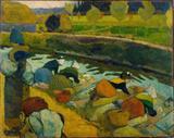 Lavadeiras - Paul Gauguin - Tela 50x63 Para Quadro - Santhatela