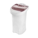 Lavadora De Roupas Wanke Lis Semiautomática 127V Branca E Bordô