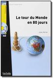 Le tour du monde en 80 jours (A2) + CD MP3 - Hachette