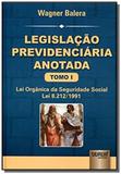 Legislacao previdenciaria anotada a lei organica d - Jurua