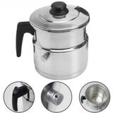 Leiteira Apito Caneca Leite Térmica 1,5 Litros 1500ML Polida - Alumínio extra forte