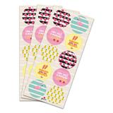 Lembrancinha Adesivo Redondo Tropical Junco - Festabox