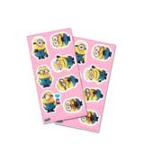 Lembrancinha Adesivos Especiais Minion Rosa 28 unidades Festcolor