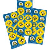 Lembrancinha Adesivos Redondo Festa New Minions 03 Cartelas Festcolor - Festabox